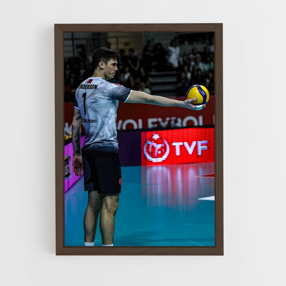 Poster La Magie du Jaune – affiche Volleyball (vue 5)